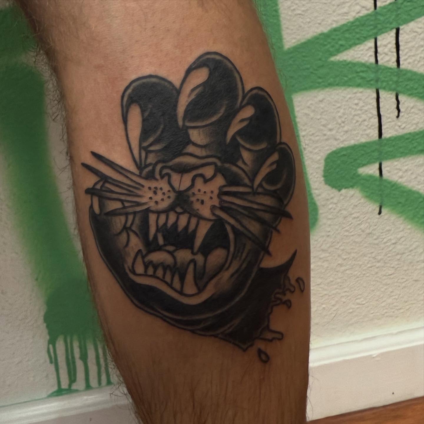 Tattoo by @theclovengnome — black_and_grey