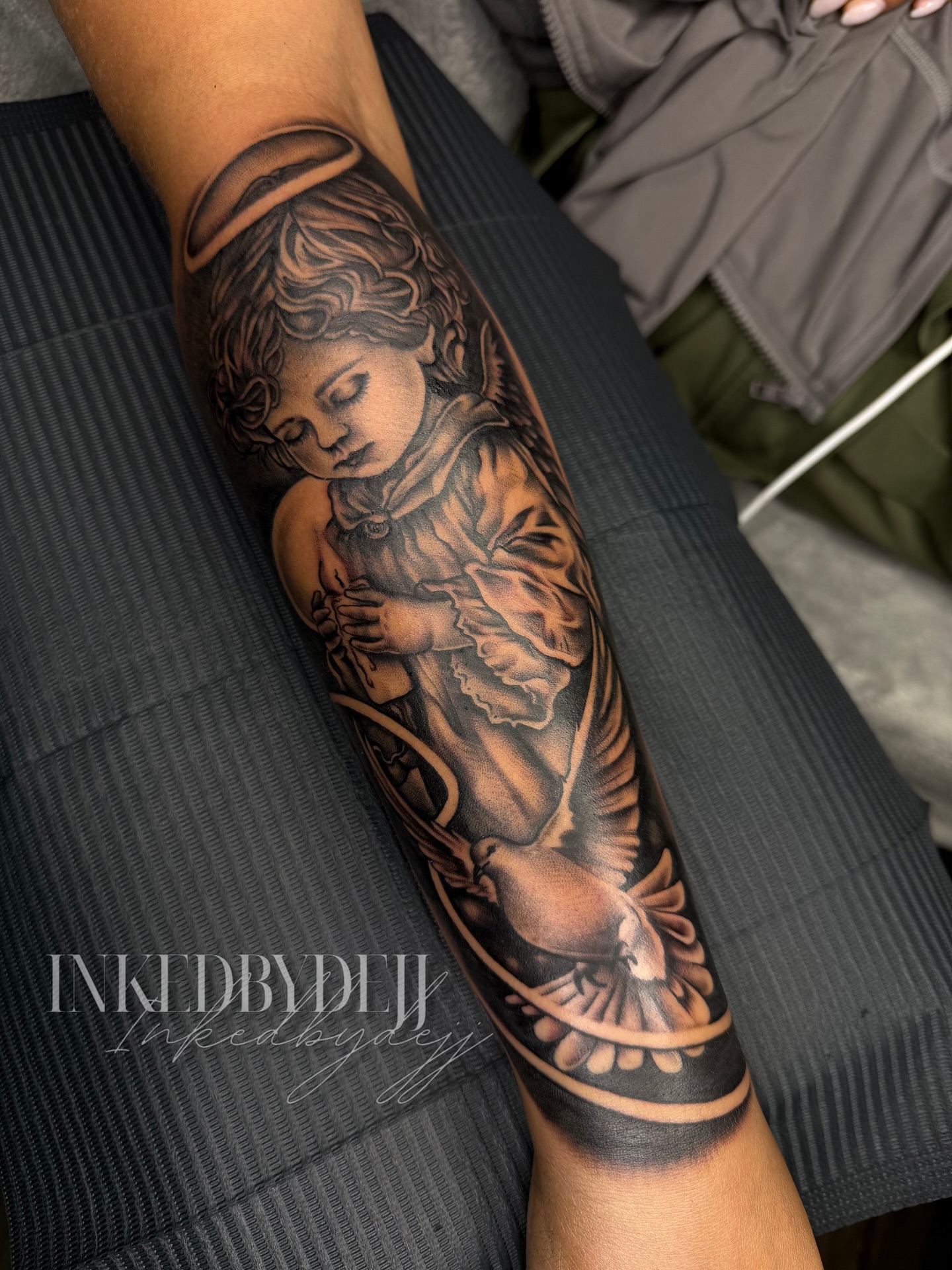 Tattoo by @inkedbydejj — realism, black_and_grey