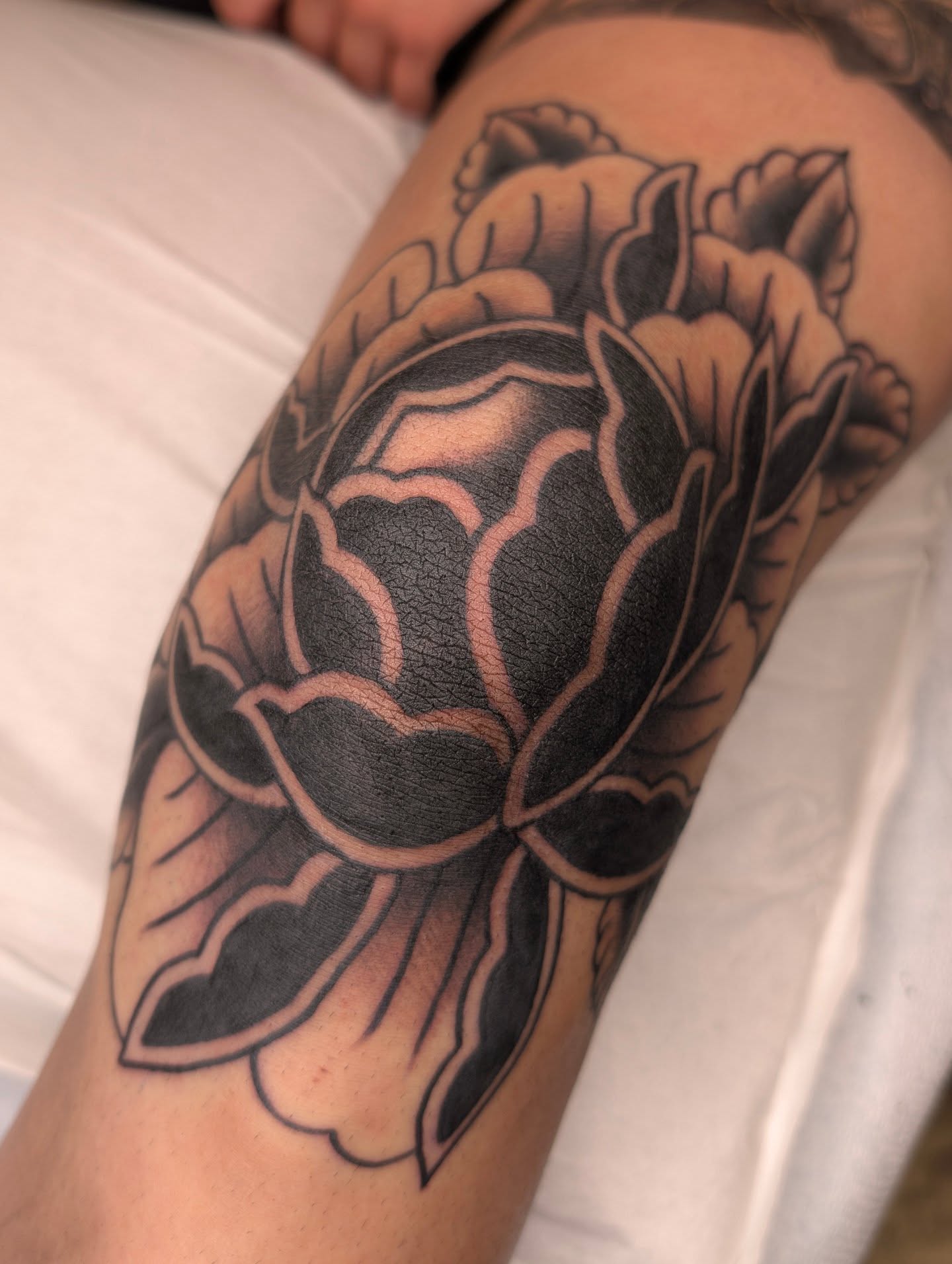 Tattoo by @kronetattoos — black_and_grey