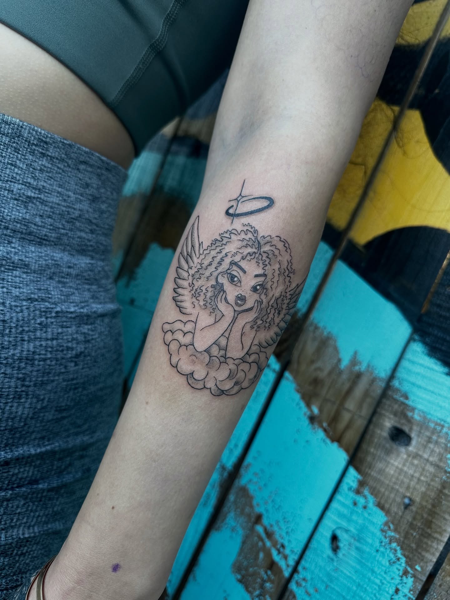 Tattoo by @lethaltearstattoo — black_and_grey