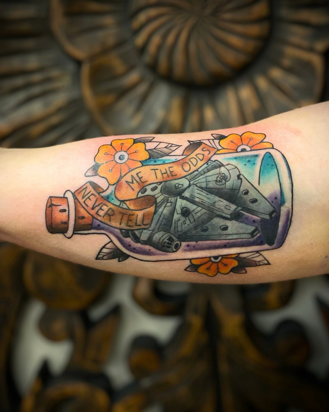 Tattoo by @keithgobleart — american_traditional, dotwork