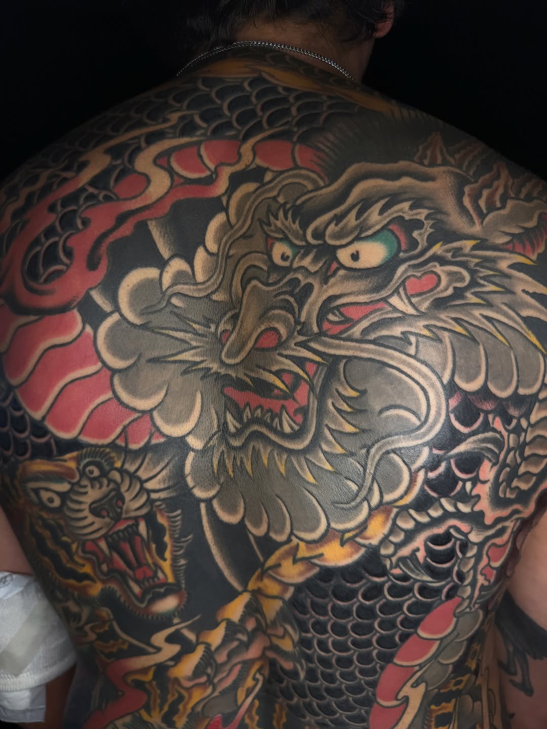 Tattoo by @tonykaplantattoo — japanese_irezumi, black_and_grey