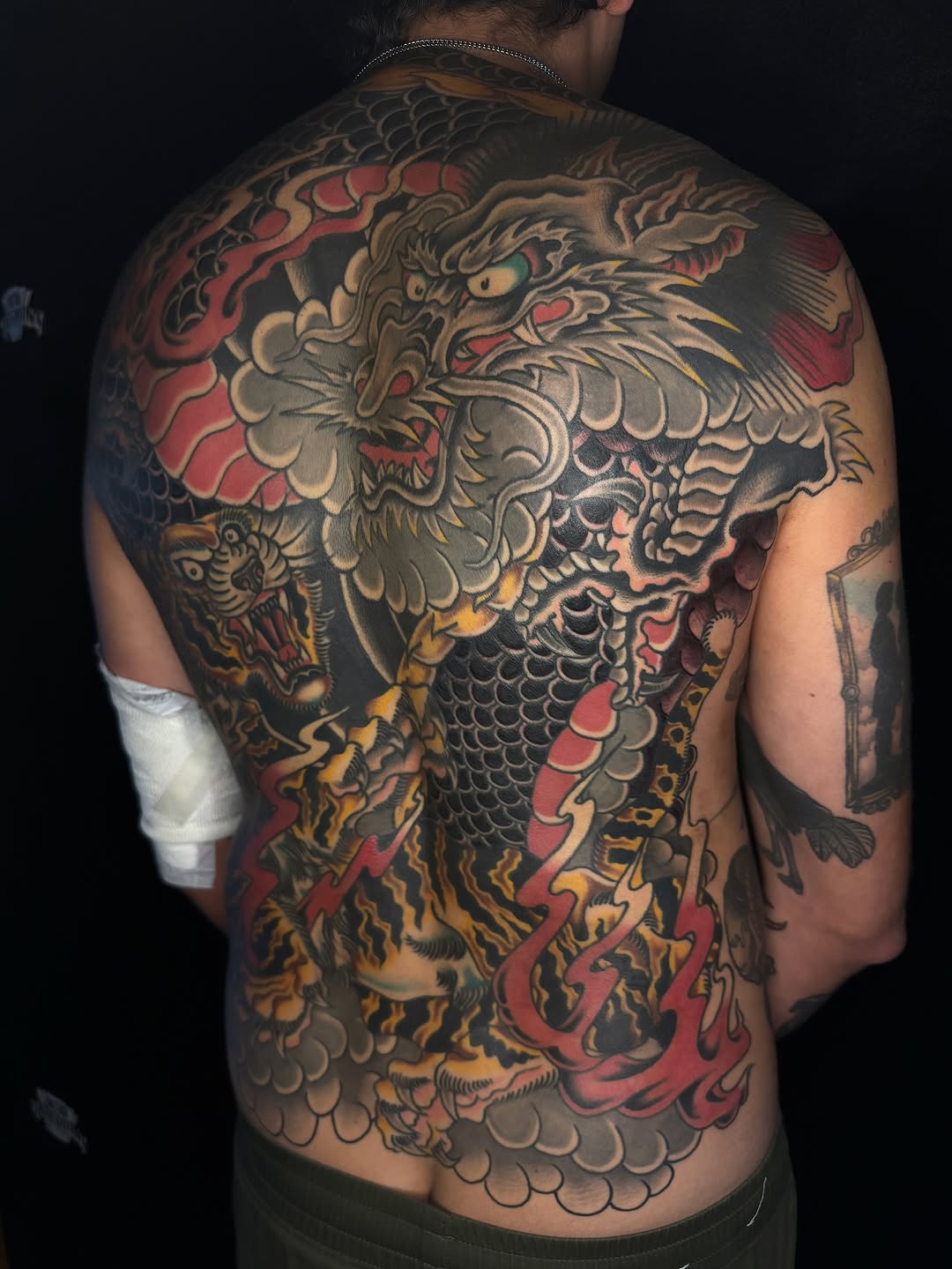Tattoo by @tonykaplantattoo — japanese_irezumi, black_and_grey