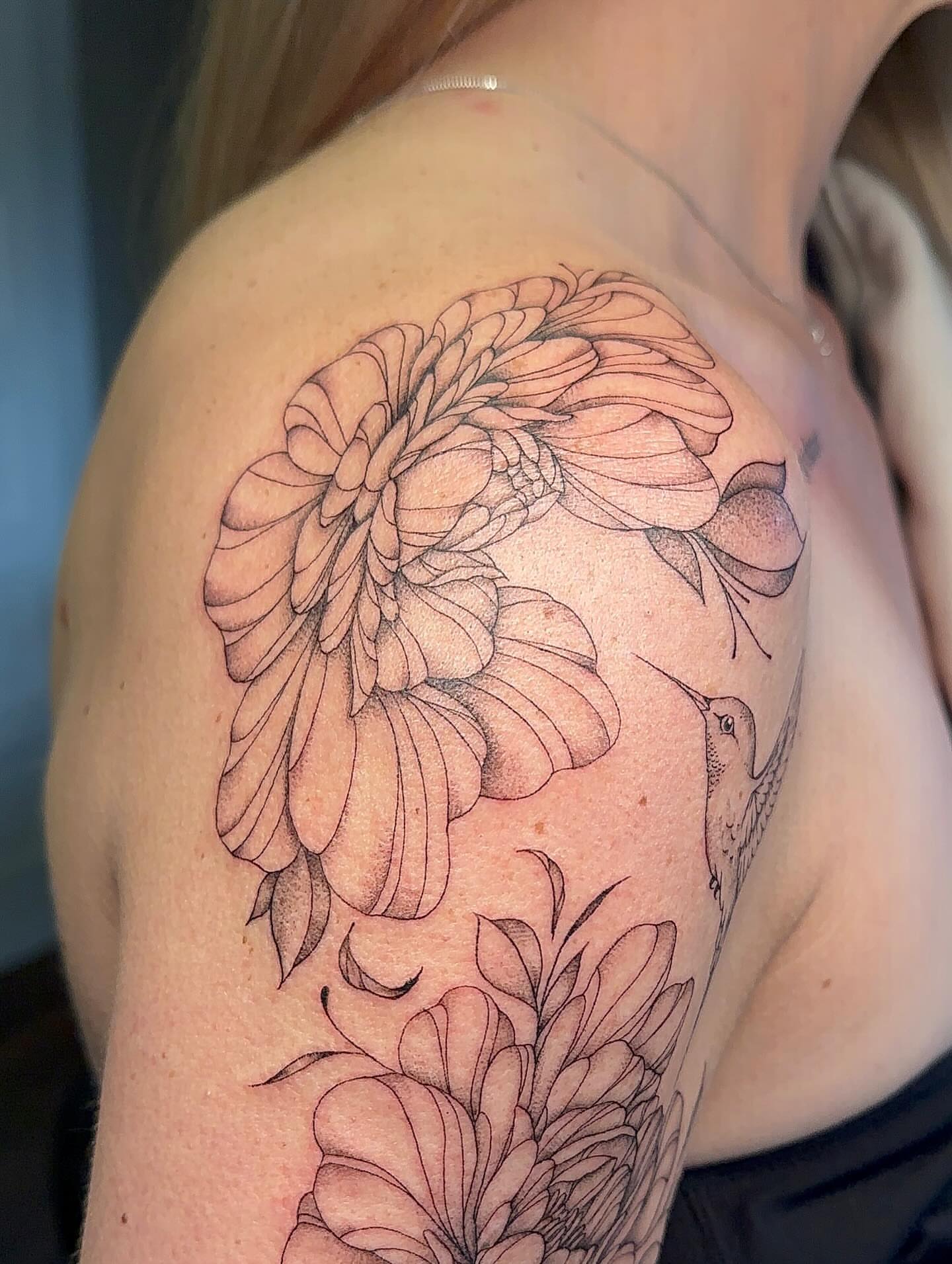 Tattoo by @bboujeeink2 — black_and_grey, realism