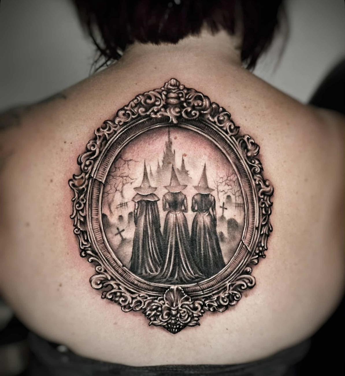 Tattoo by @juliabodyart — black_and_grey, dark_realism