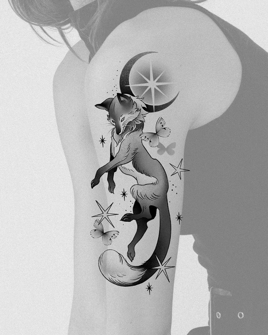 Tattoo by @live_tattooer — black_and_grey