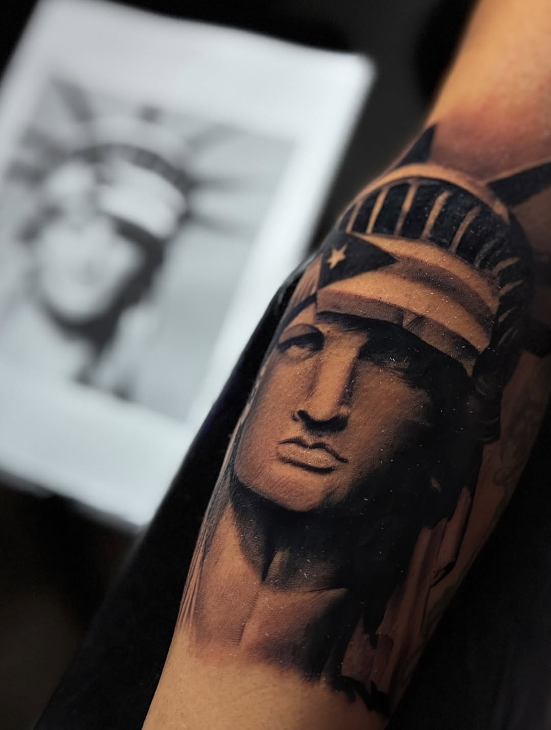 Tattoo by @tatt2ant — realism, black_and_grey