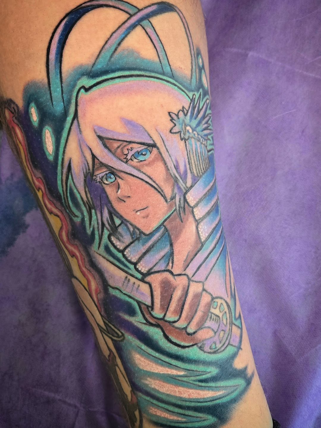 Tattoo by @destiny_paints — anime, illustrative