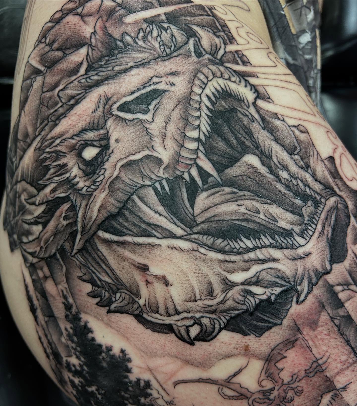 Tattoo by @chris_renaissancetattoos — black_and_grey, realism