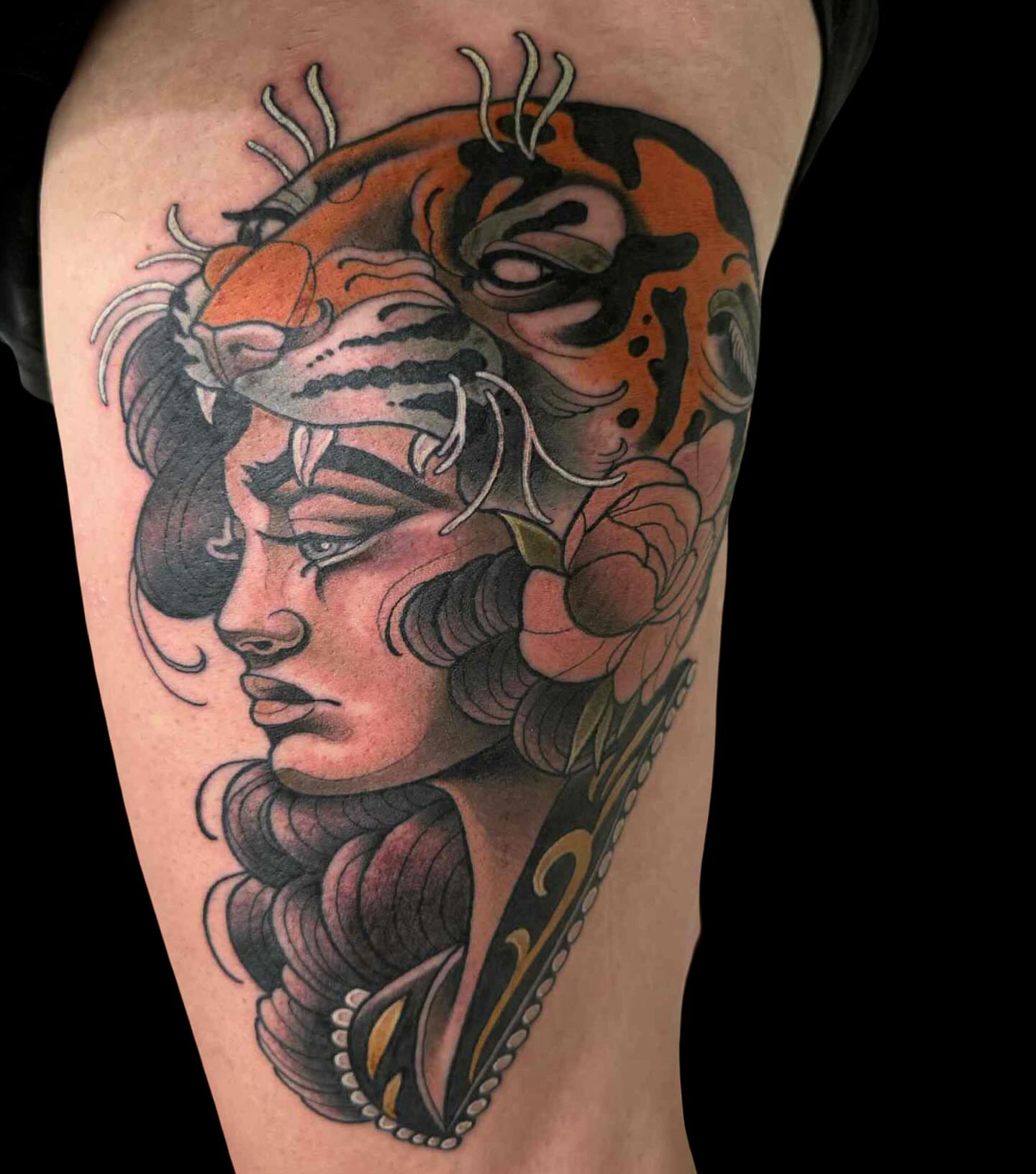 Tattoo by @bobby_ellis_tattooer — american_traditional, dark_realism