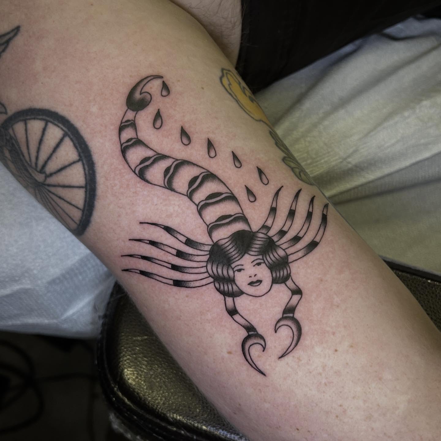 Tattoo by @moosetattooer β black_and_grey, realism