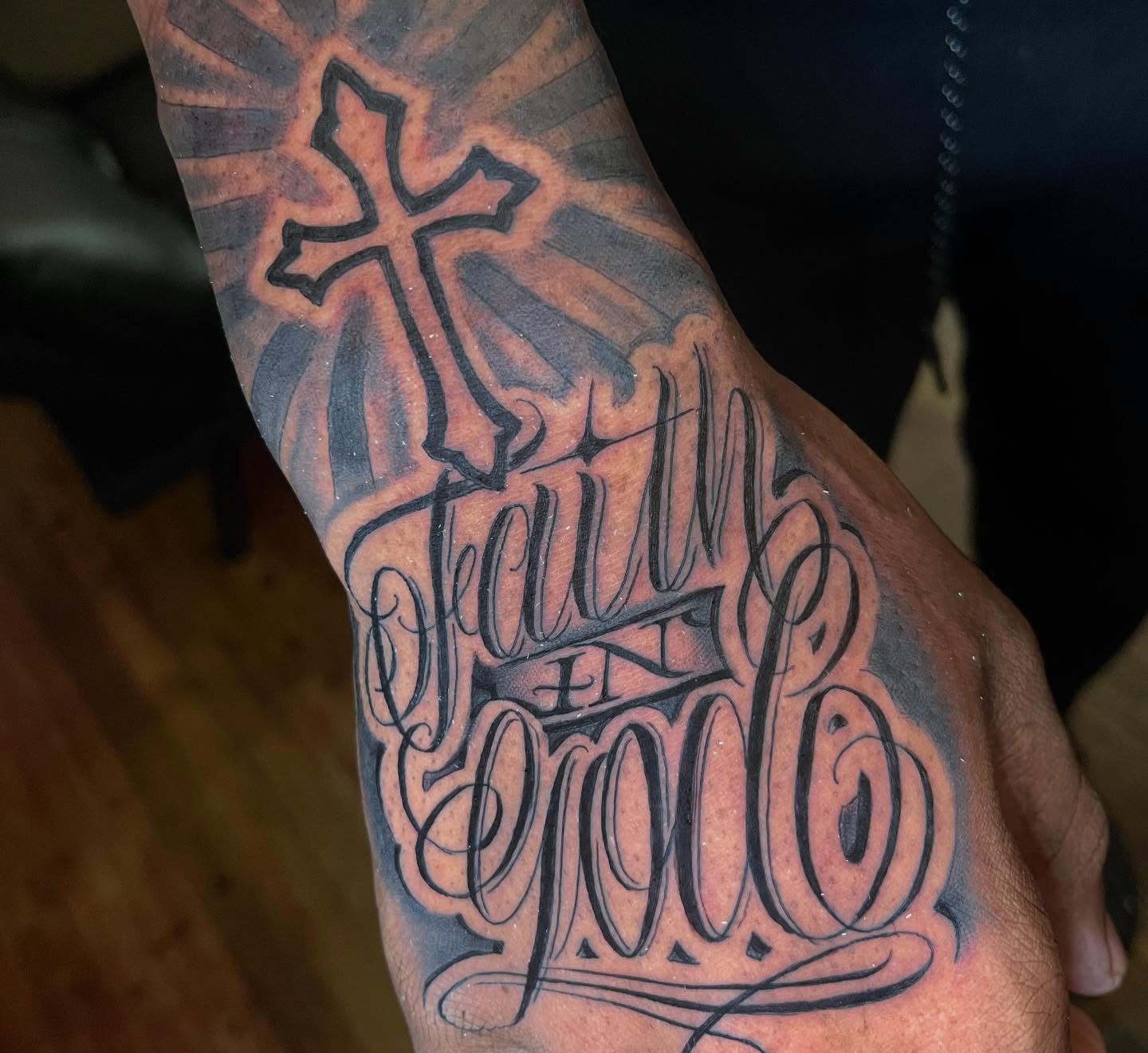 Tattoo by @sayanatattoos — lettering_script