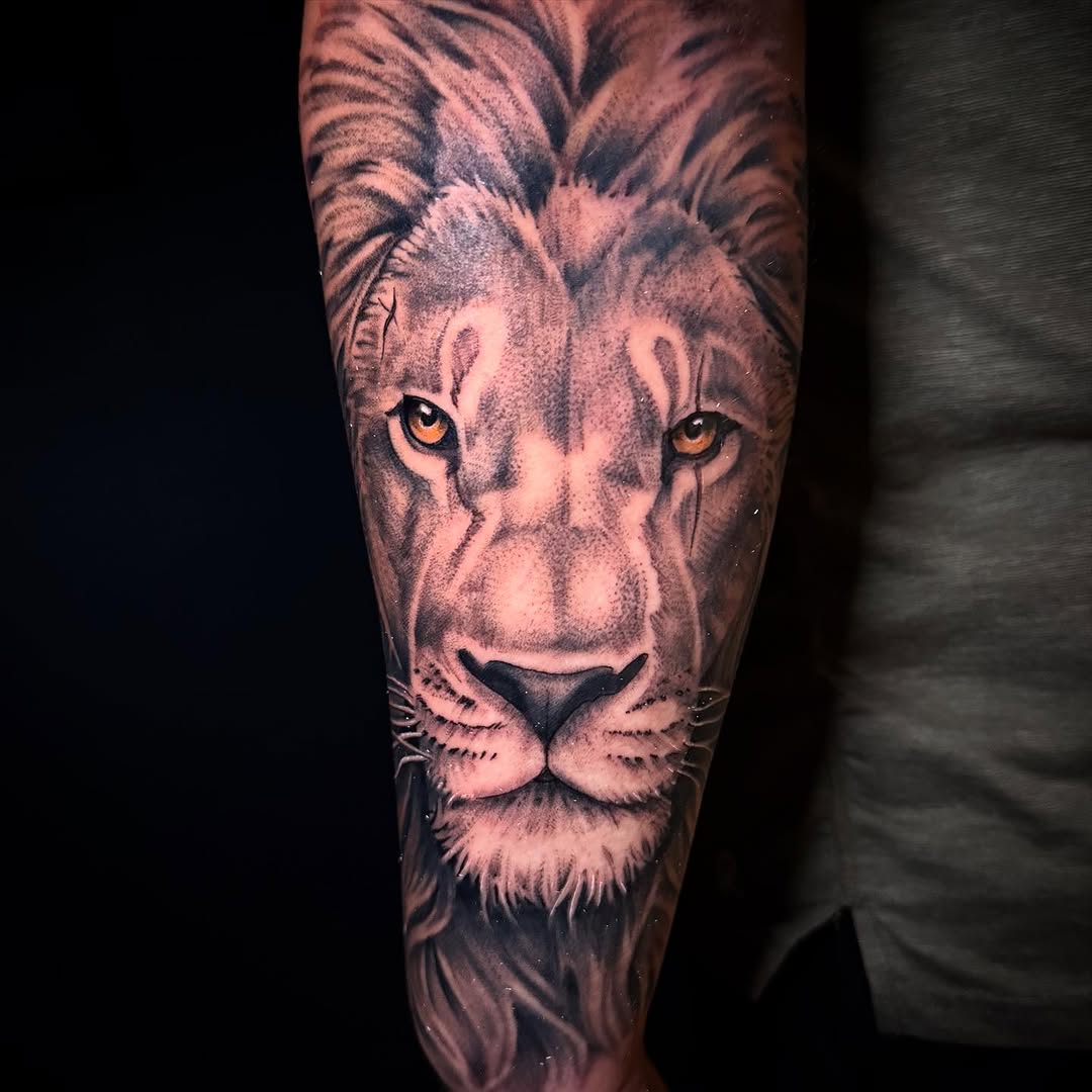 Tattoo by @sterling_tattoos — realism, black_and_grey
