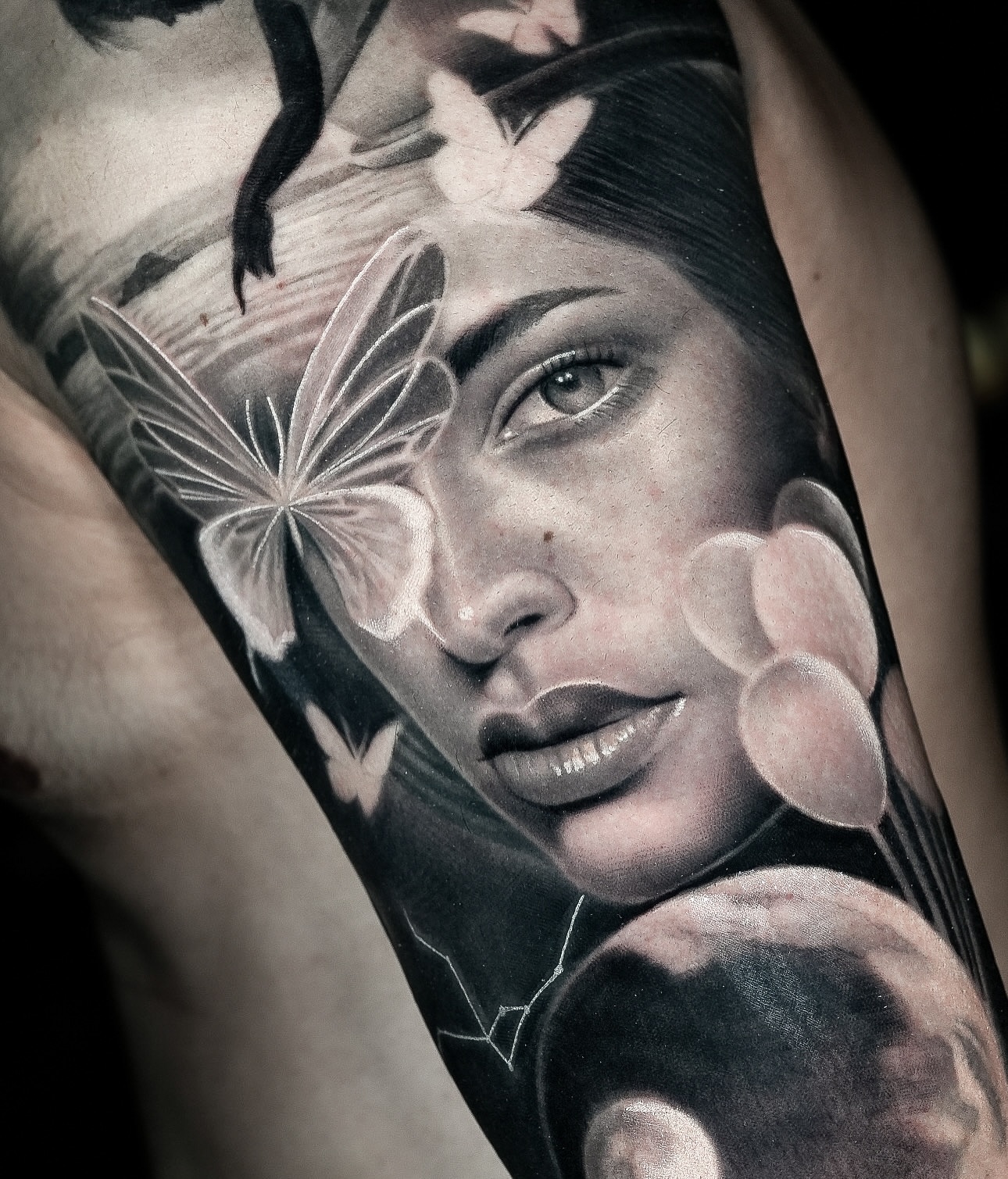Tattoo by @ember.cesar — realism, black_and_grey