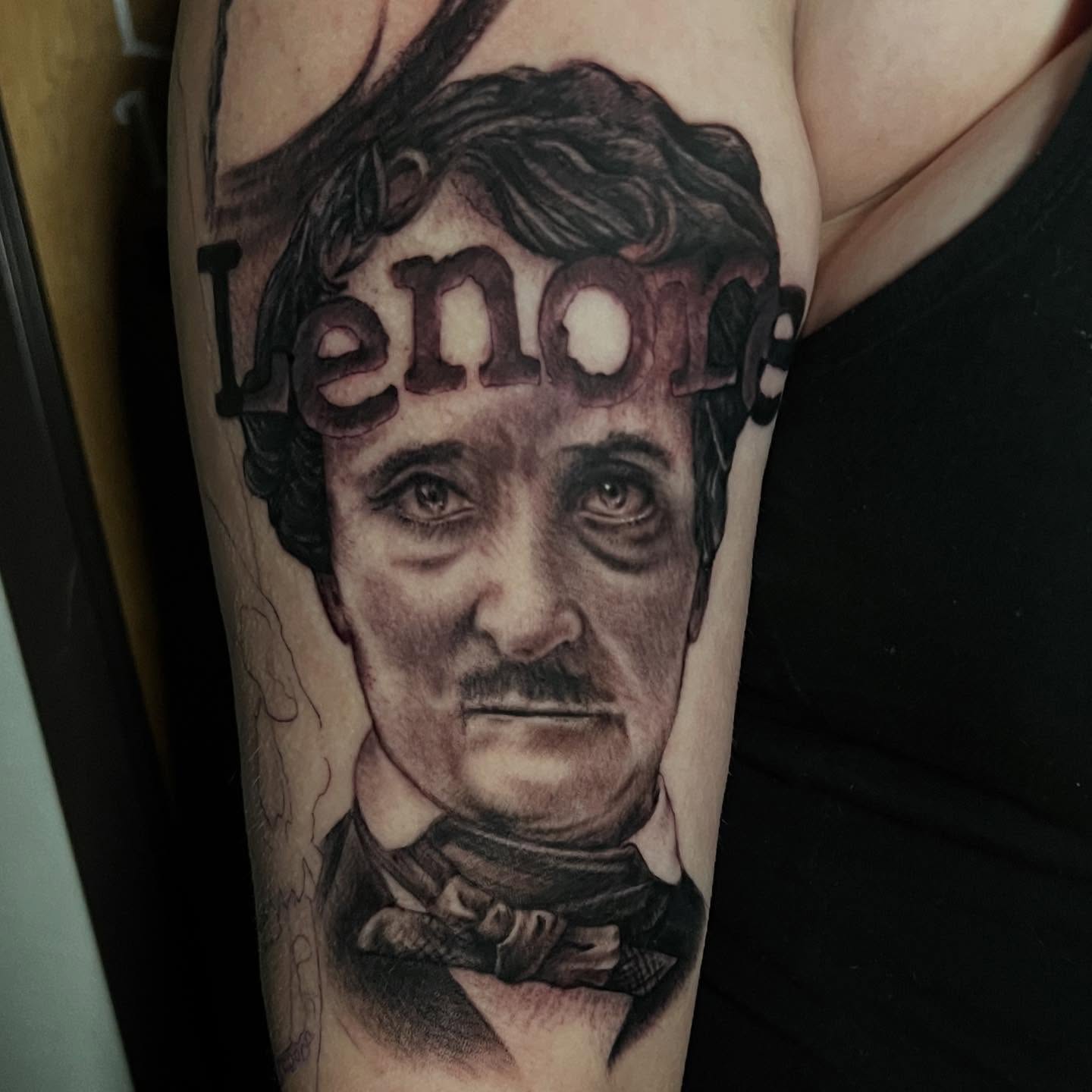 Tattoo by @bobsimmonstattoo — realism, black_and_grey