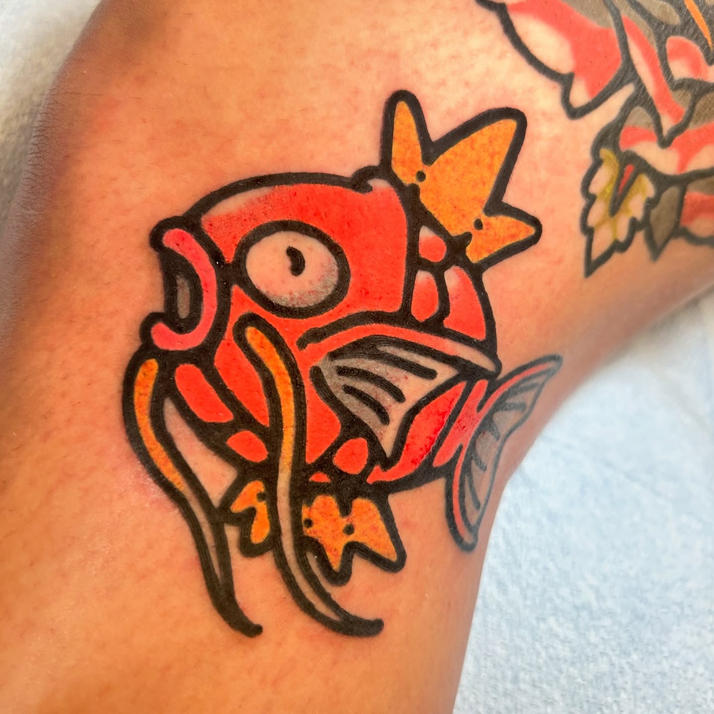 Fish American traditional tattoo on the forearm by 匚卂ㄒ乙丨ㄥㄥ卂
