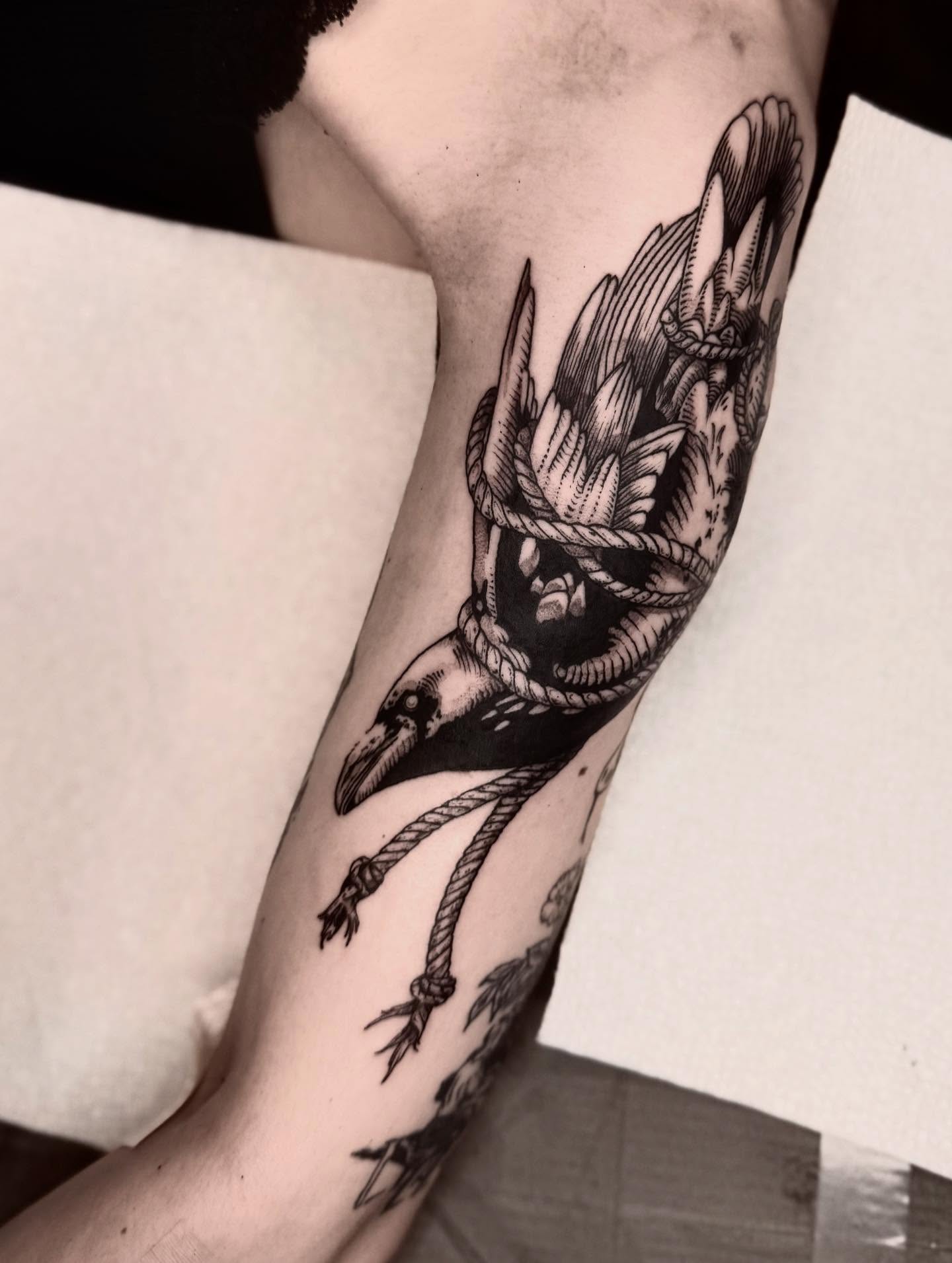 Tattoo by @korztattoo โ black_and_grey, realism