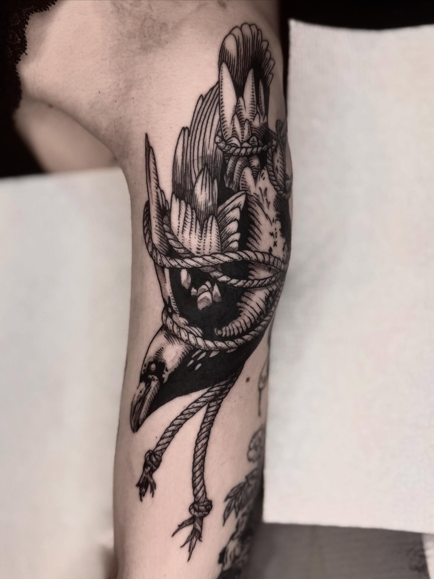 Tattoo by @korztattoo โ black_and_grey, realism