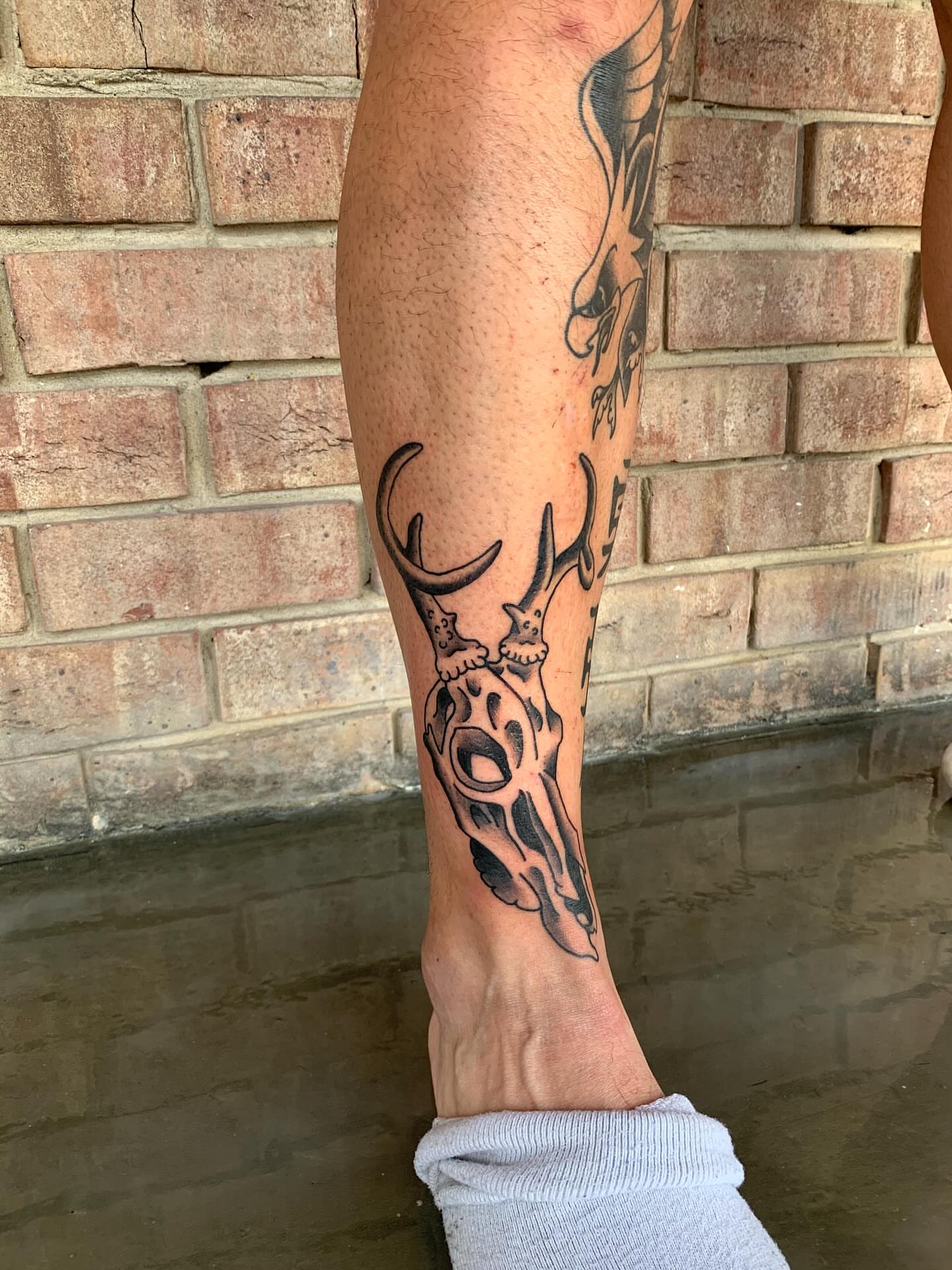 Tattoo by @drowsytattoos — black_and_grey
