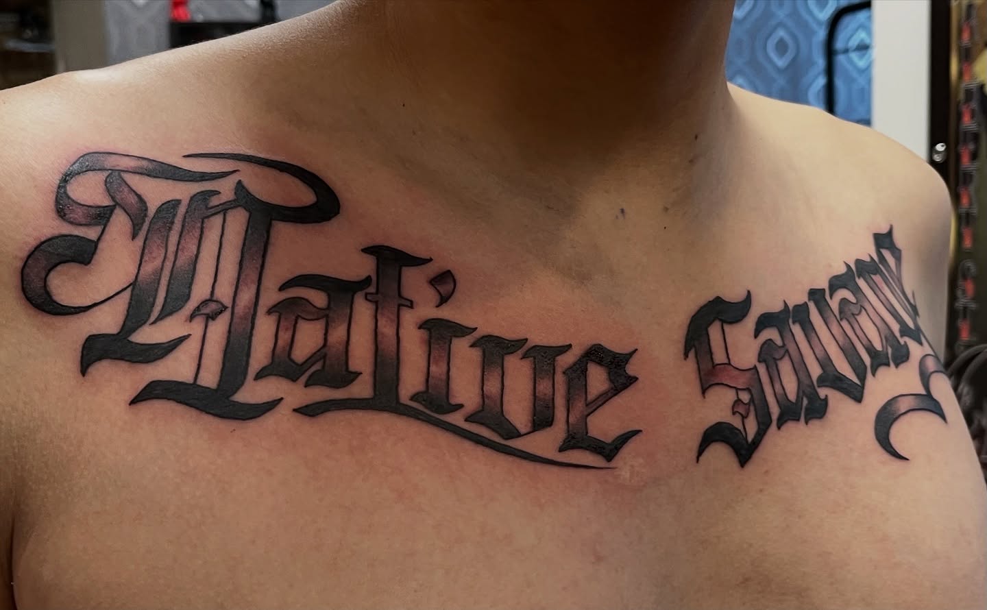 Tattoo by @madbowen.tattoos — lettering_script