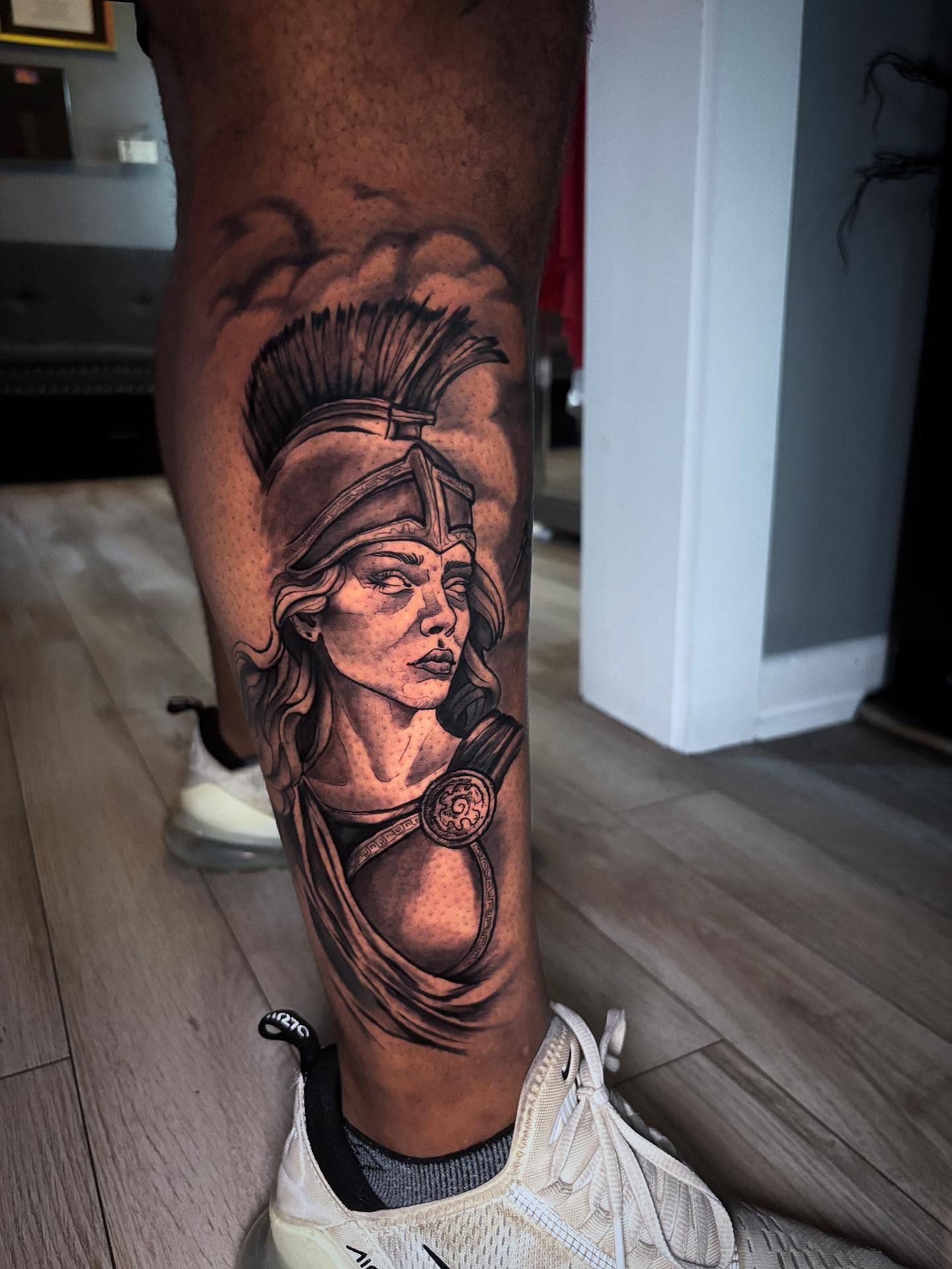 Tattoo by @kay_tatz — realism, black_and_grey