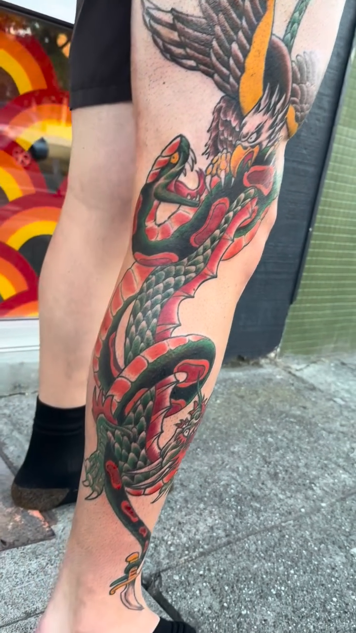 Tattoo by @justalantattoos — japanese_irezumi, neo_traditional
