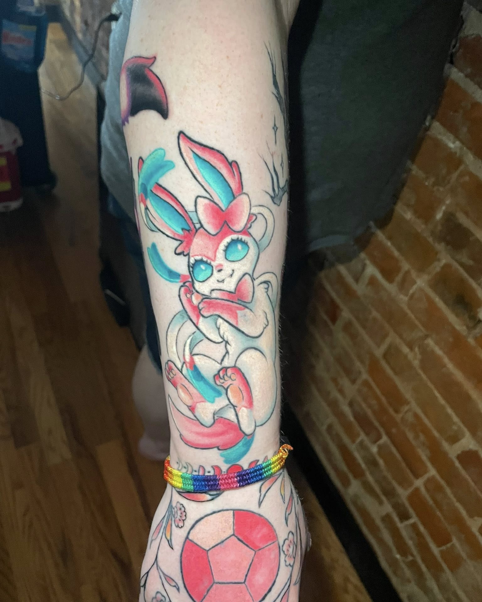 Anime character anime tattoo on the forearm by Auzzy the Ink Pirate, Mansfield, Ohio