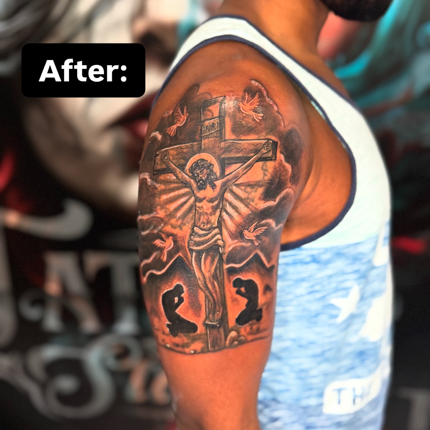 Tattoo by @missmangokush — realism, black_and_grey