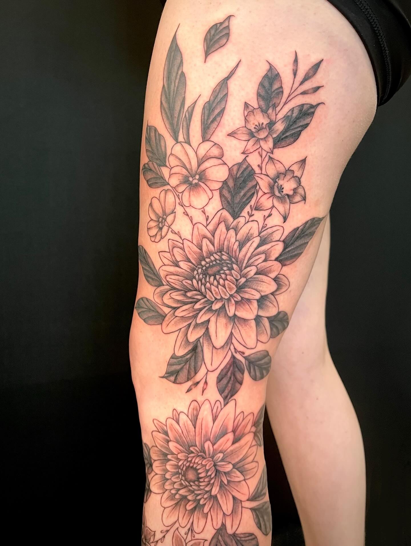 Tattoo by @rachelw.tattoo — black_and_grey