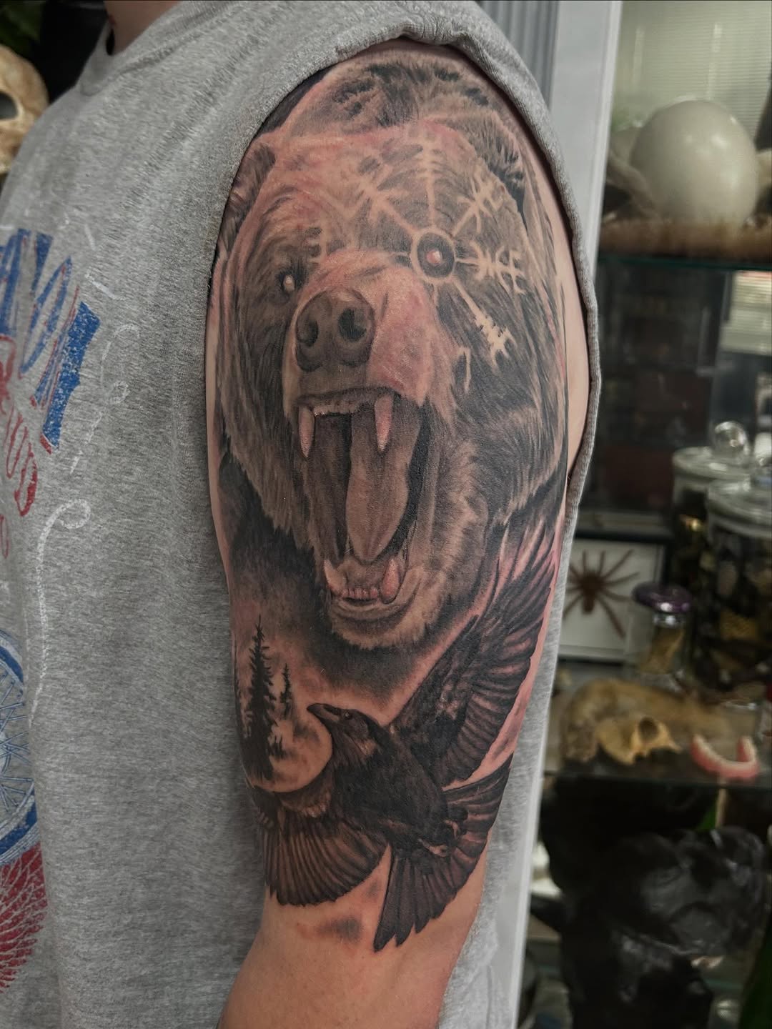 Tattoo by @fridaynighttattoos — realism, black_and_grey