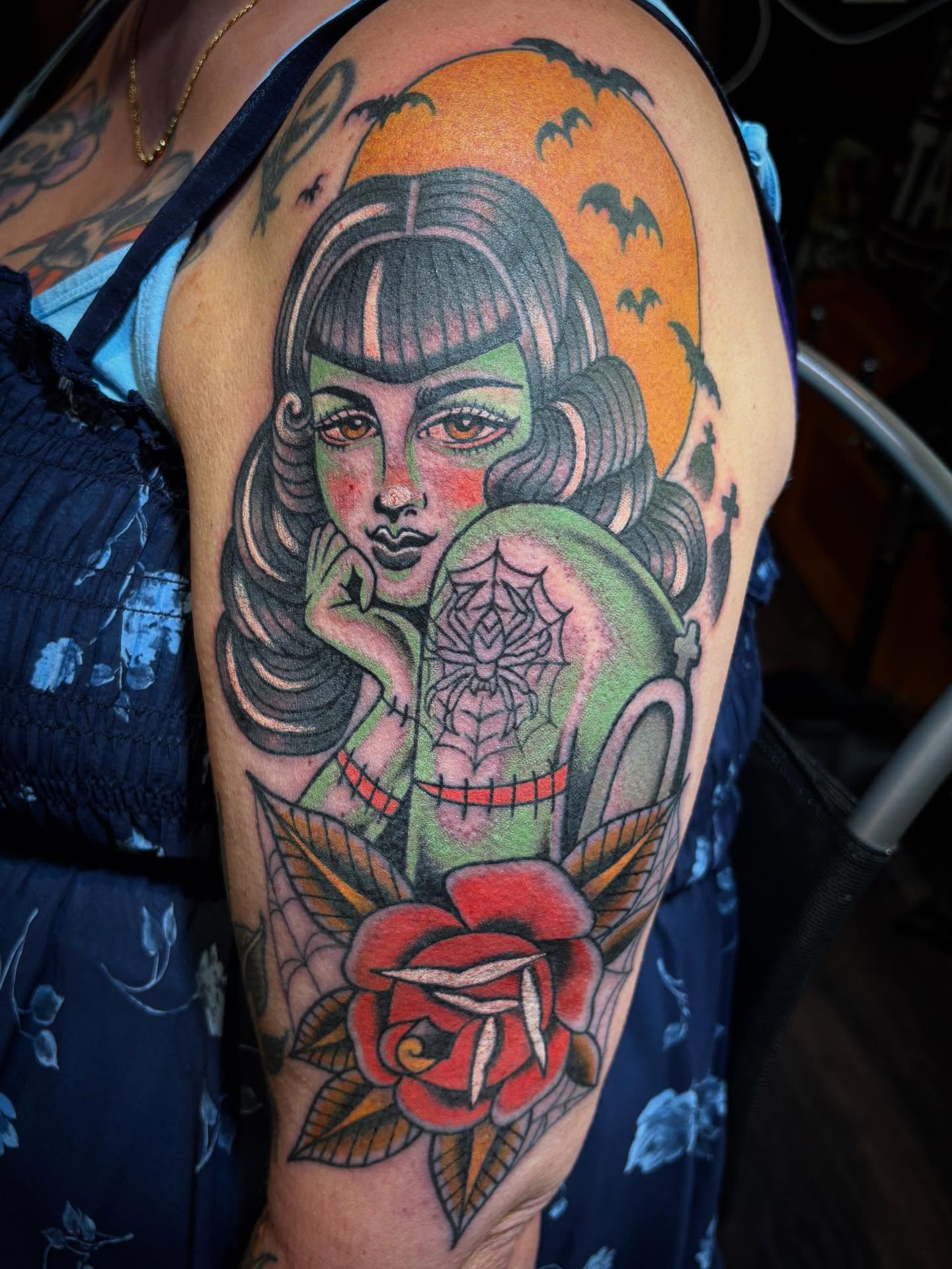 Tattoo by @bobby_ellis_tattooer — american_traditional, dark_realism