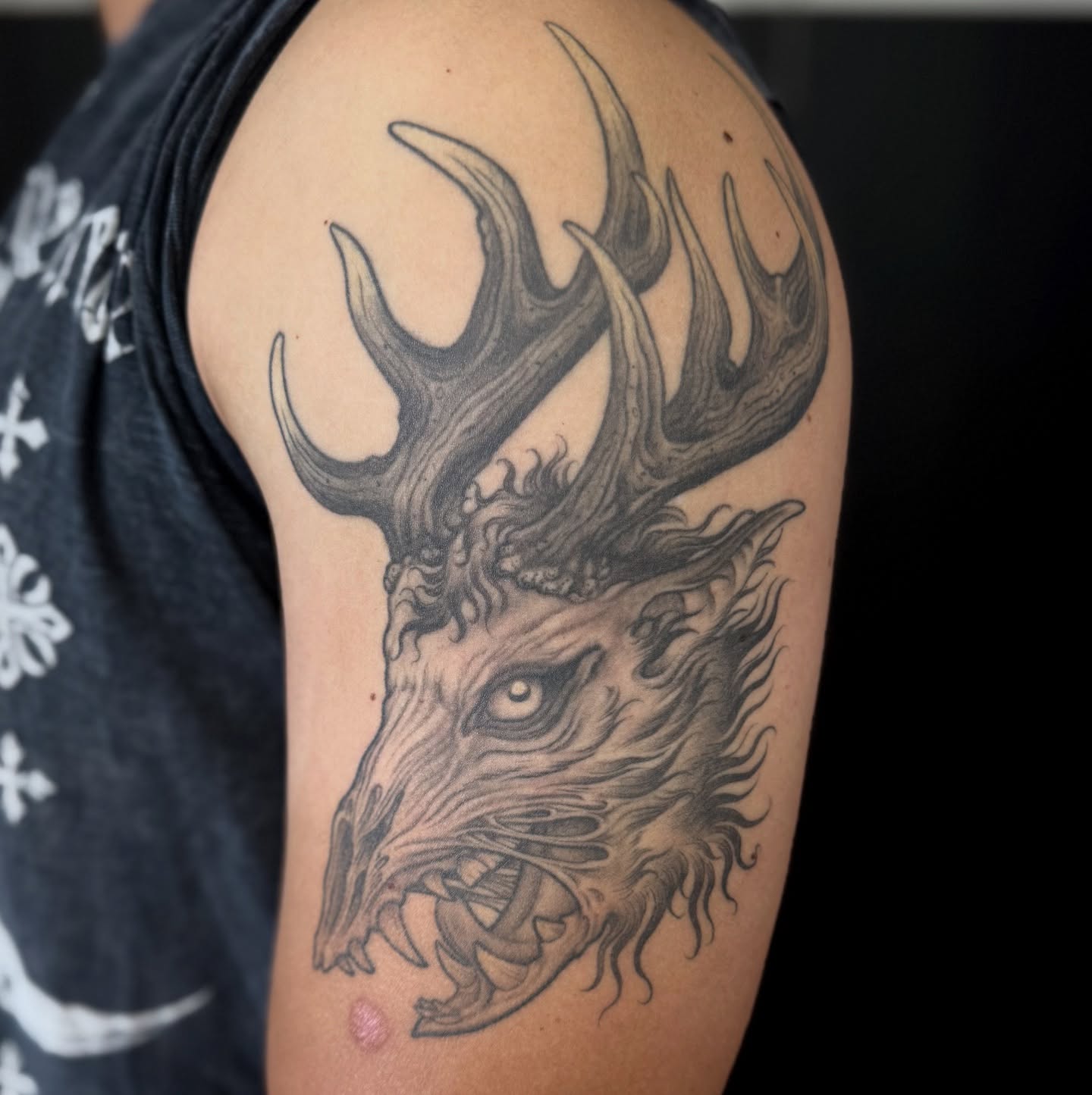 Tattoo by @ernie_portcity — black_and_grey, realism