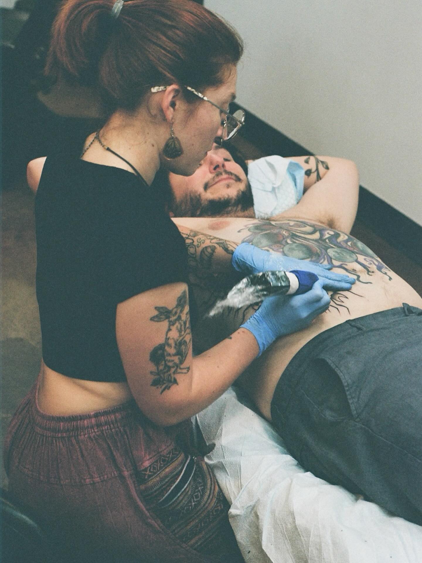 Tattoo by @gremlin.tattoos — dotwork