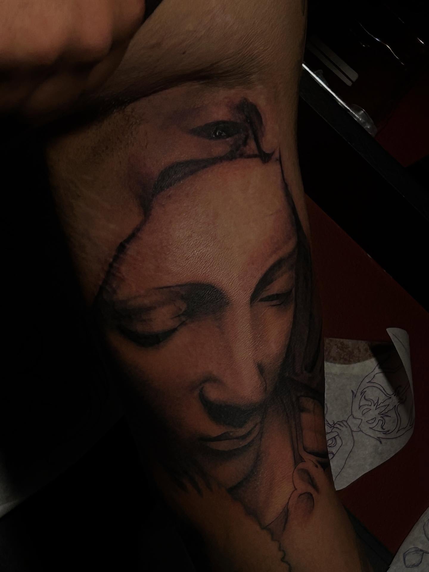 Tattoo by @inkgraved_arts — realism, dark_realism
