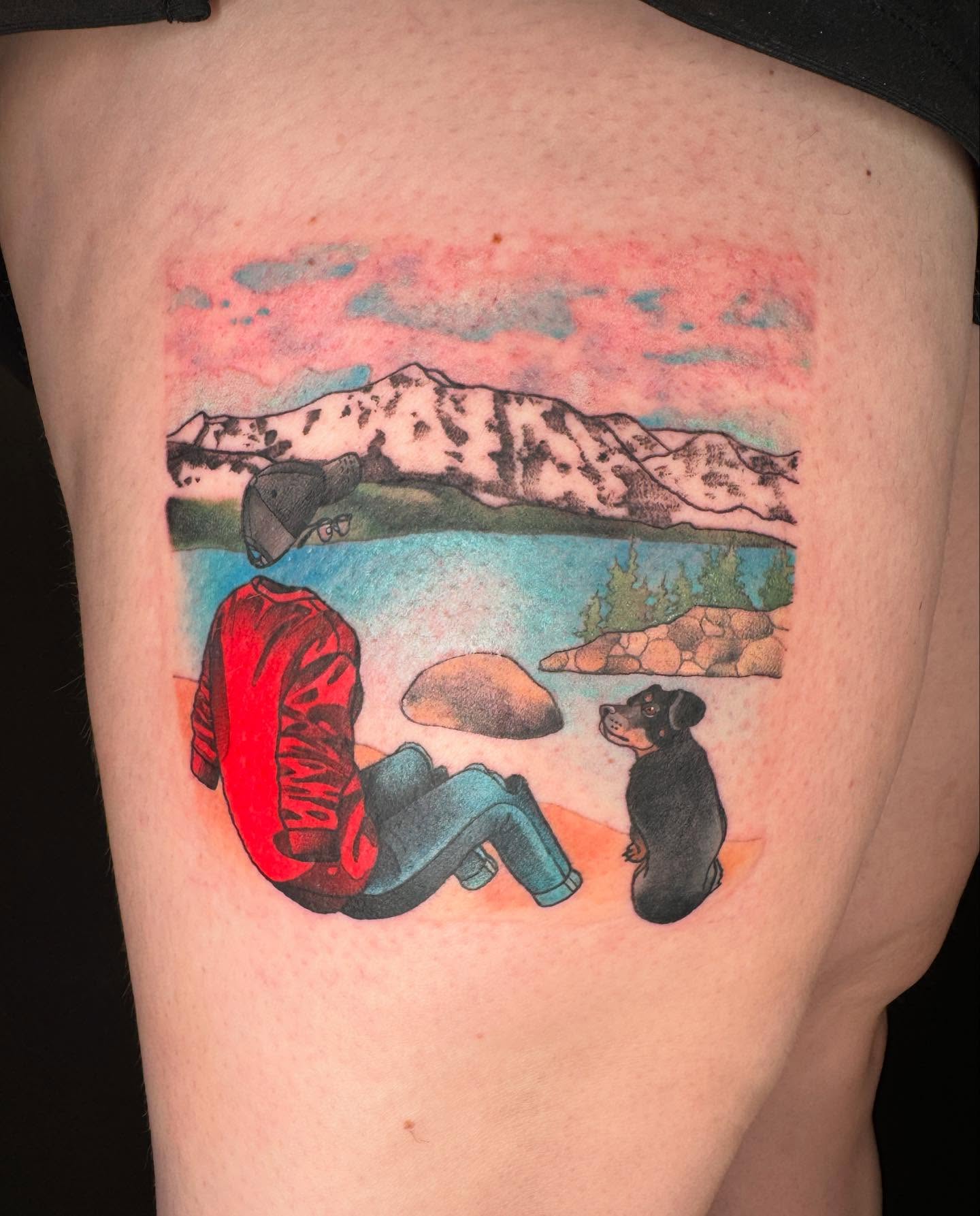 Tattoo by @dilloneavestattoo — watercolor