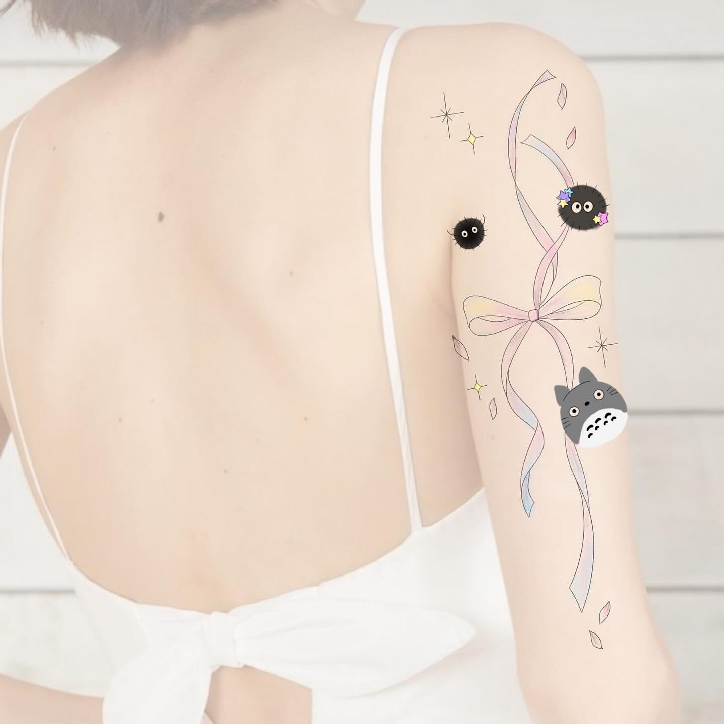 Tattoo by @kireiink_rose — dotwork, anime