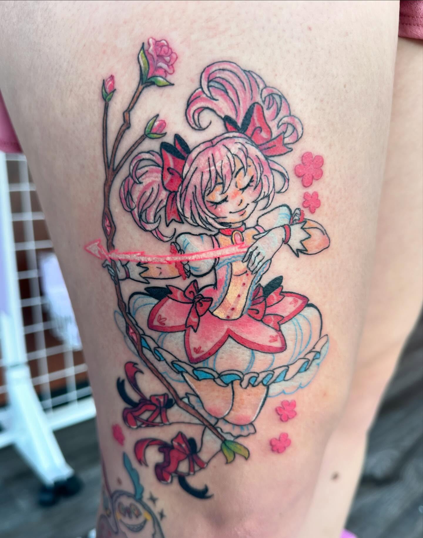 Tattoo by @pinbug — anime, watercolor