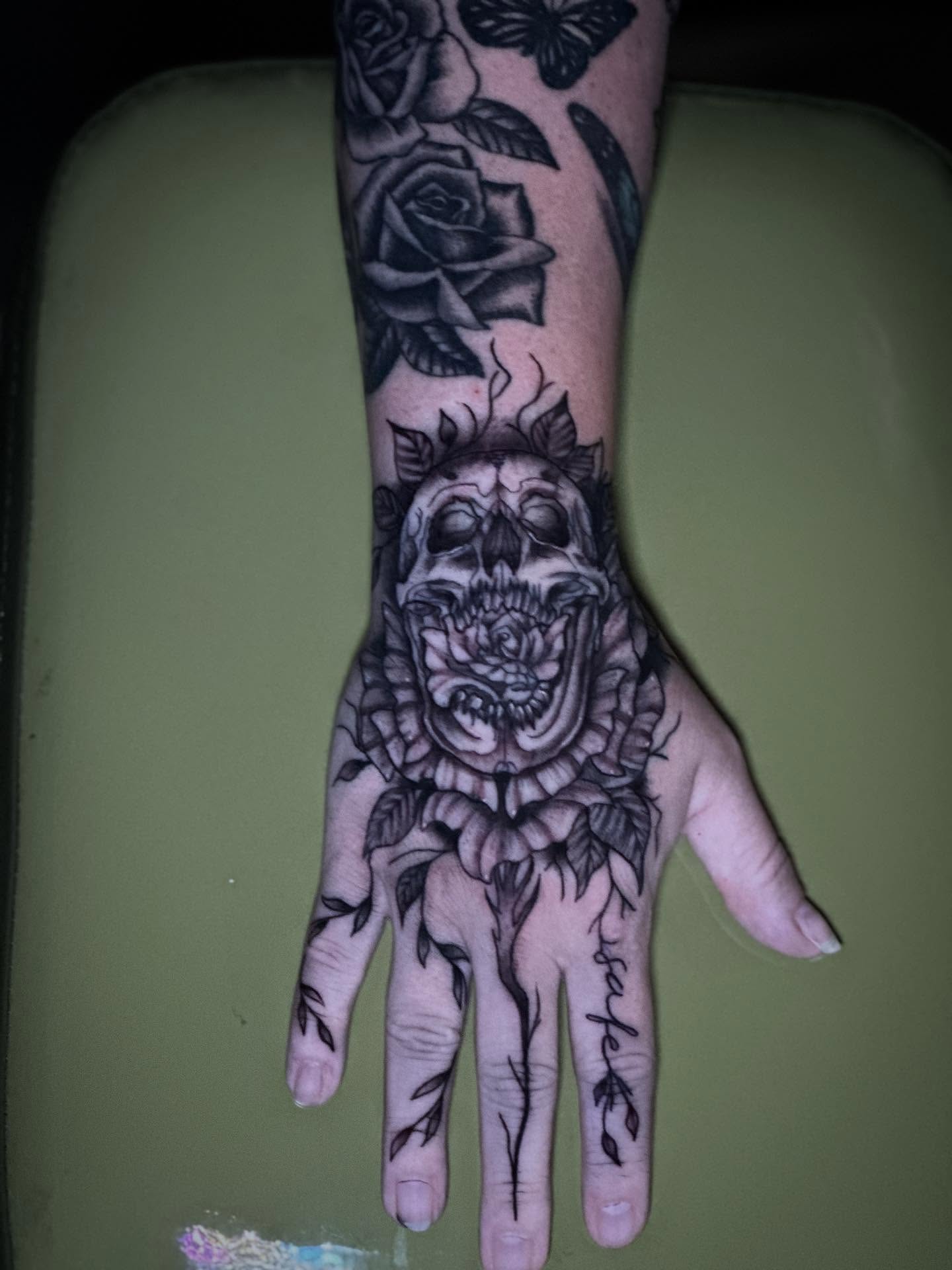 Tattoo by @_inked_ann_ — black_and_grey, realism