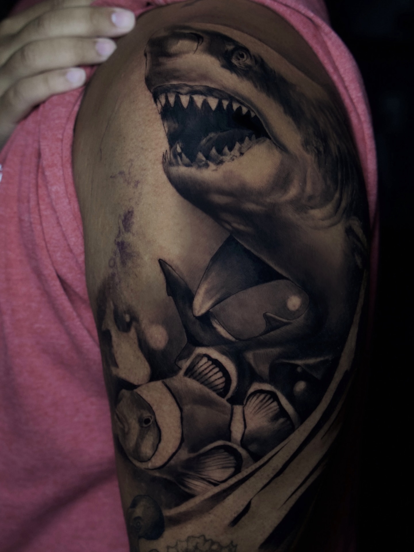 Tattoo by @tattooandres191 — realism, black_and_grey
