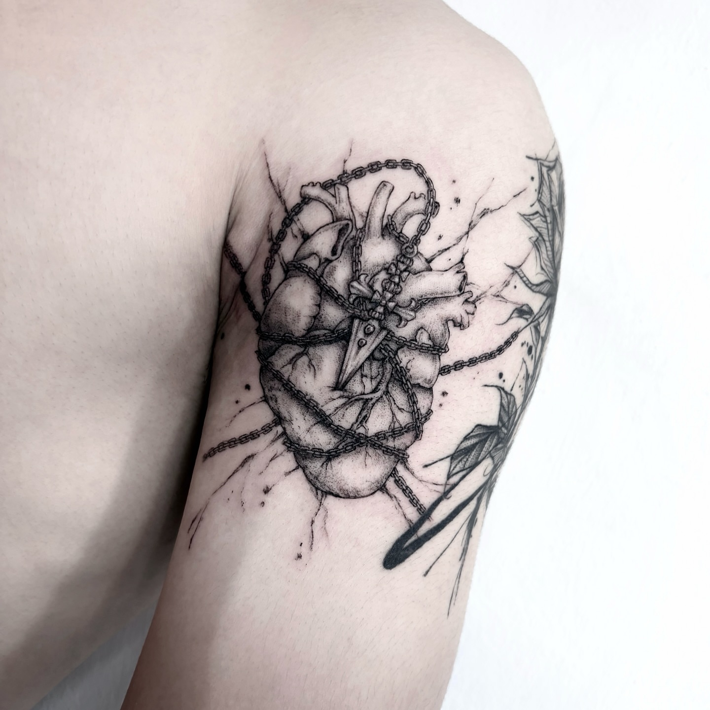 Tattoo by @tattoochili — black_and_grey, realism