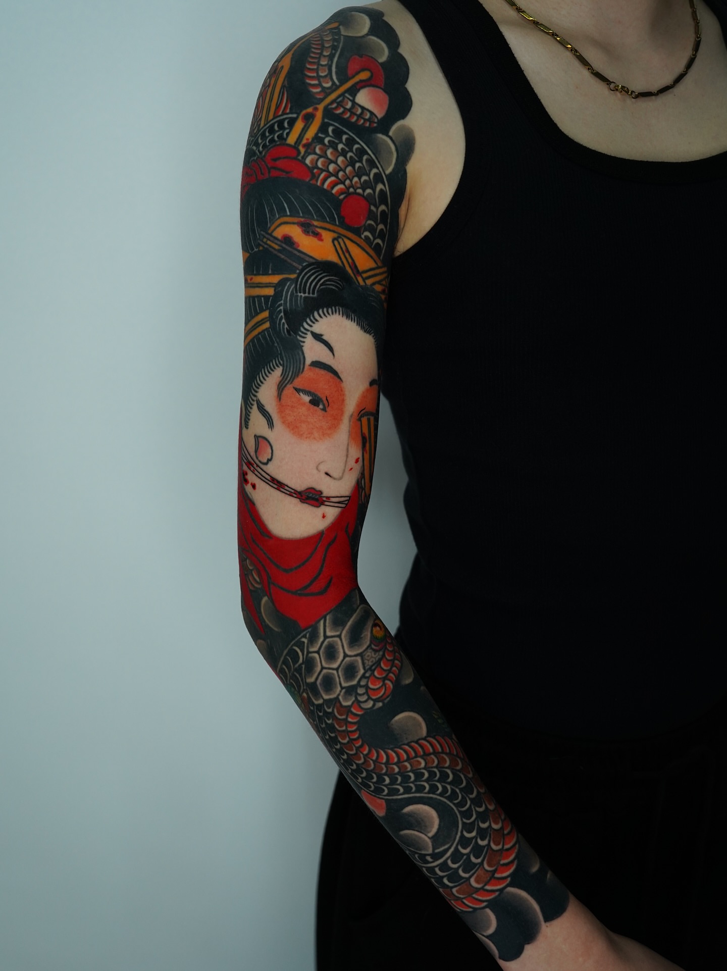 Tattoo by @hongdo_oriental — american_traditional, japanese_irezumi