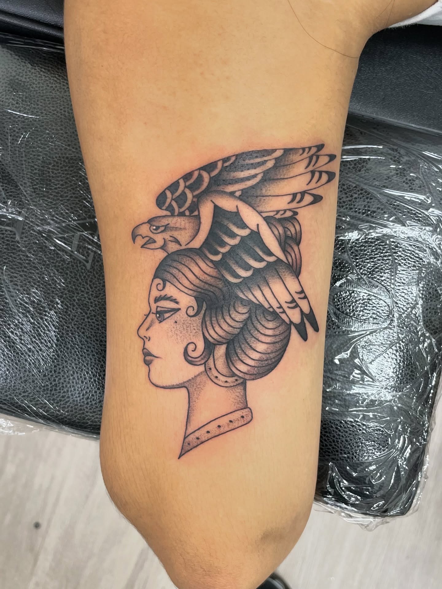 Tattoo by @dom.tattoos β dotwork, black_and_grey