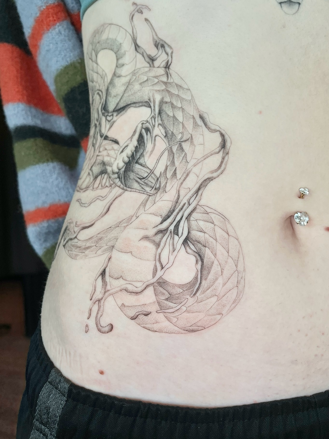 Tattoo by @smq_tattoo — black_and_grey