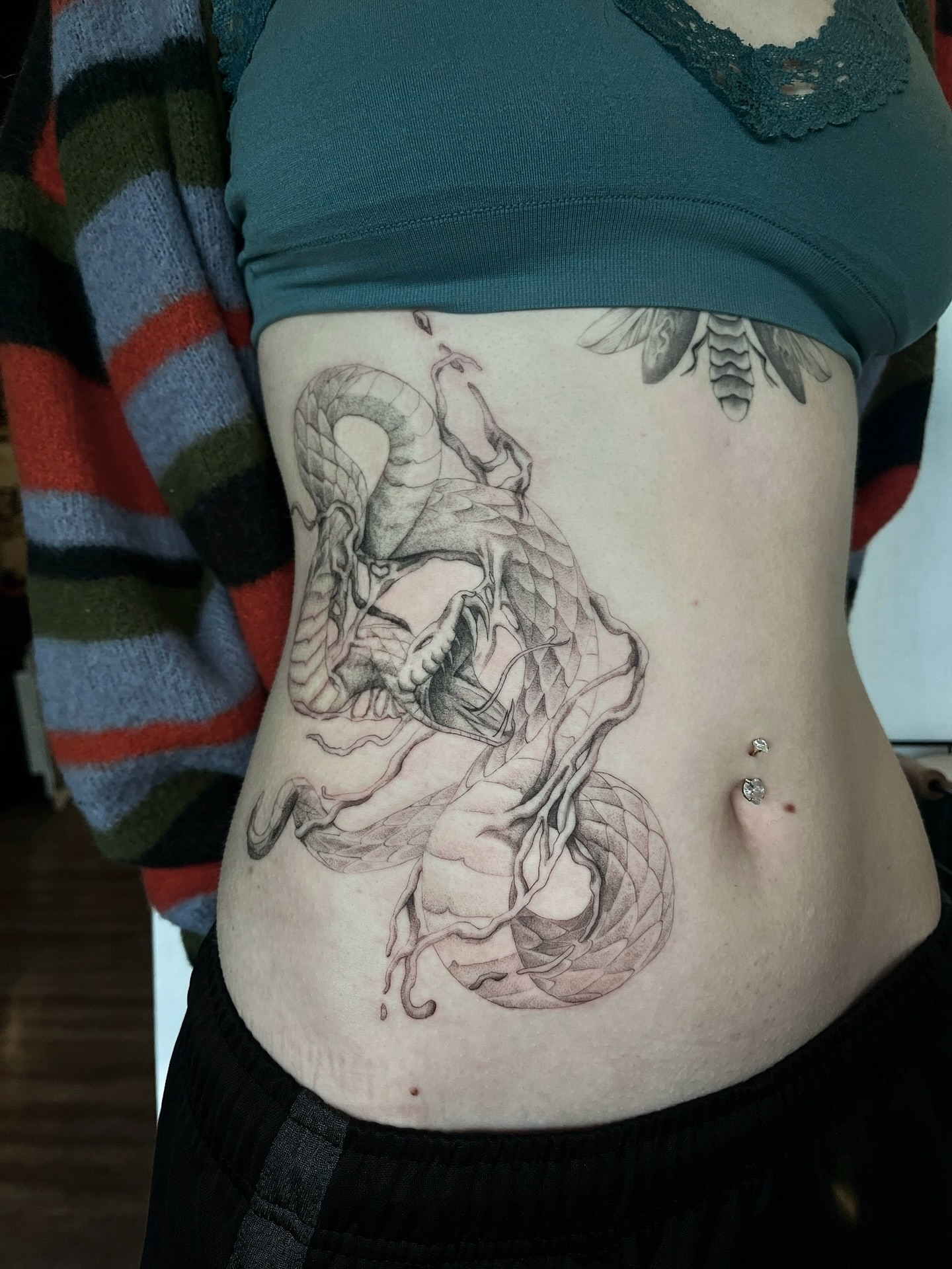 Tattoo by @smq_tattoo — black_and_grey