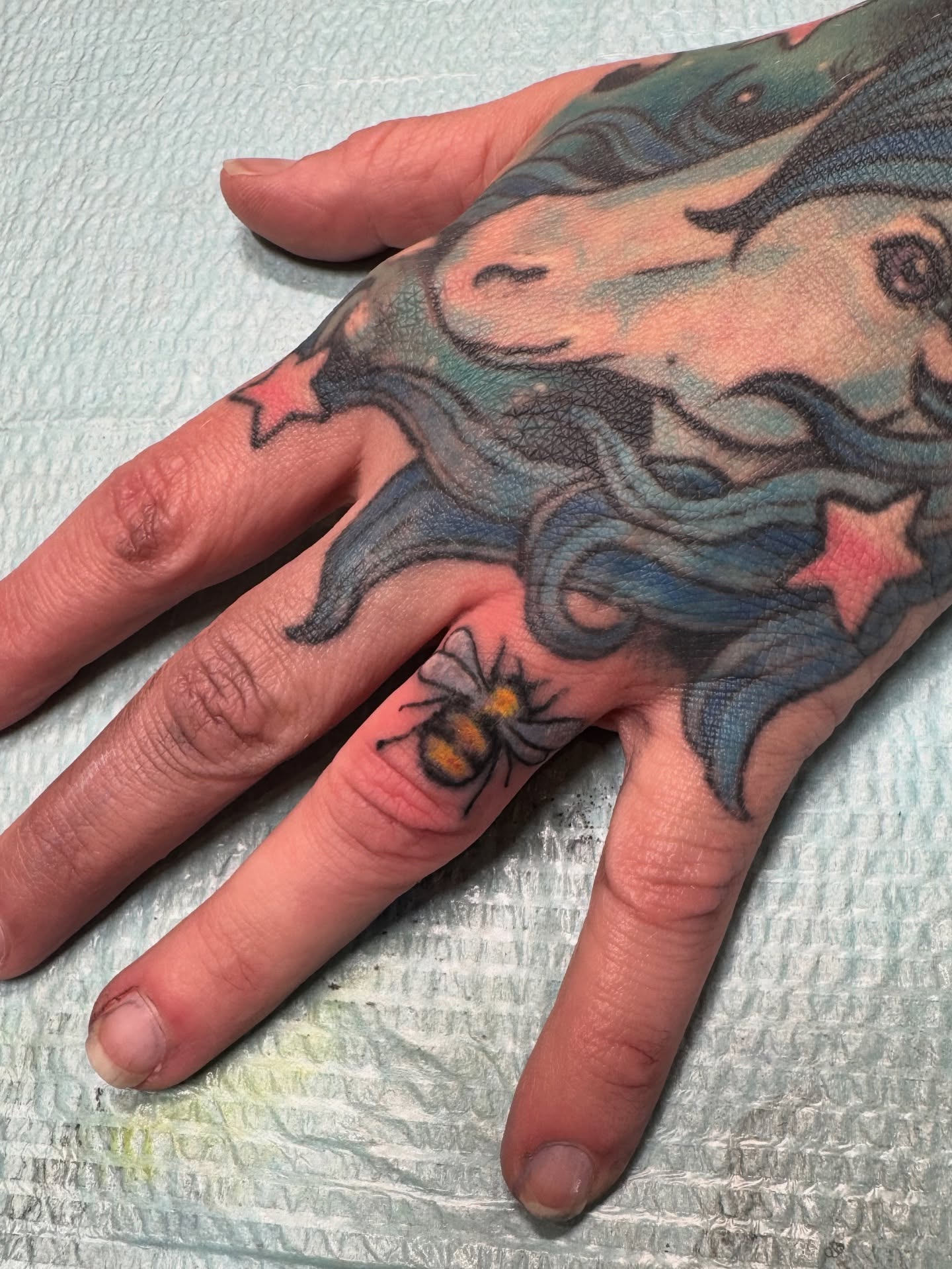 Tattoo by @rebekatattoos — american_traditional, dotwork