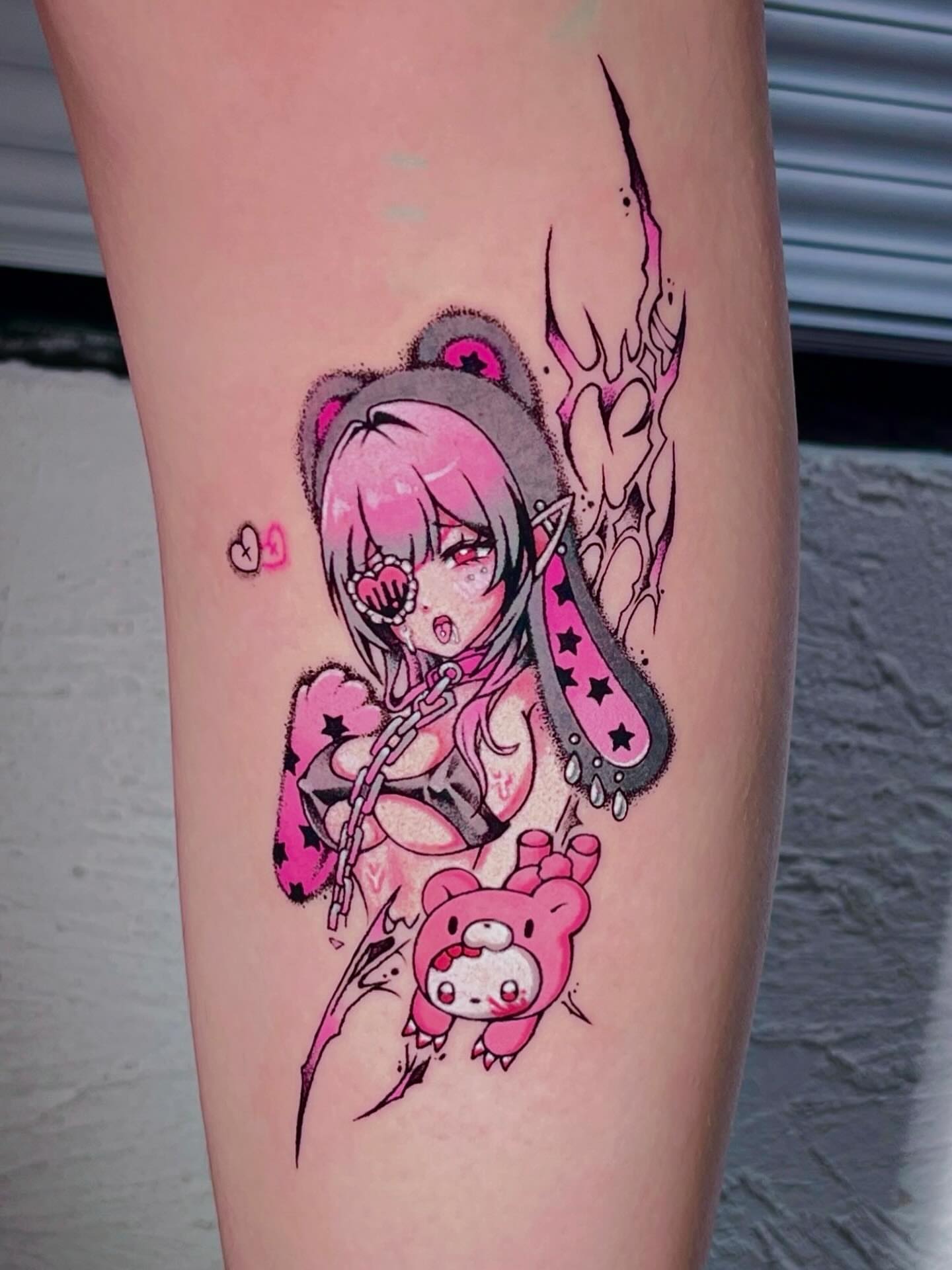 Tattoo by @kill.sweetie — anime, illustrative