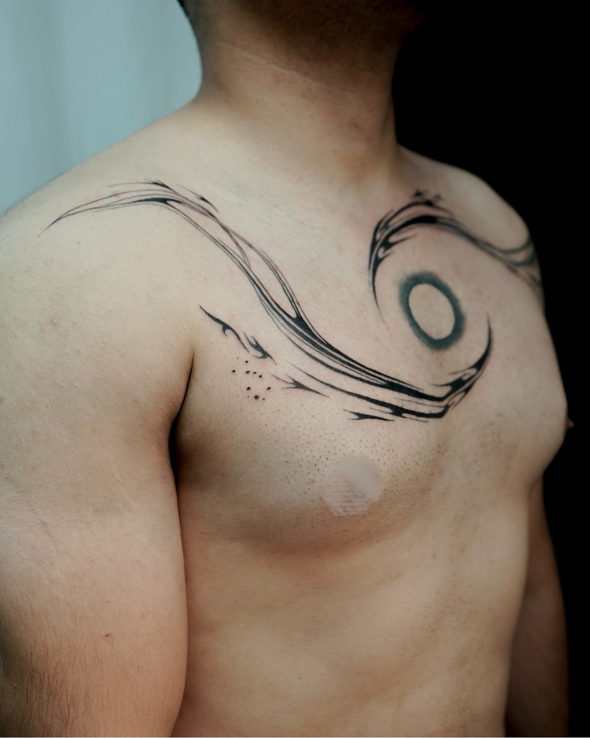 Tattoo by @inkzist — dotwork, tribal