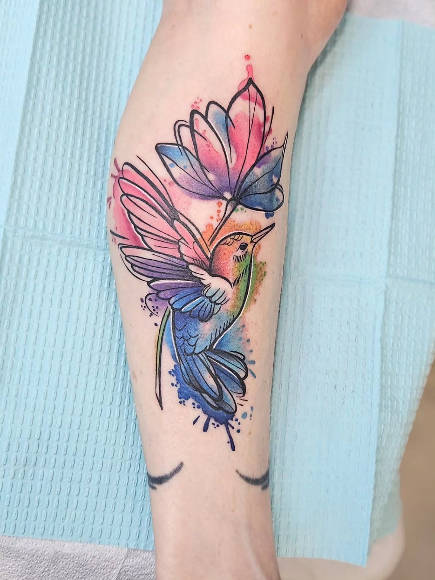 Tattoo by @jordanna_pearl — watercolor