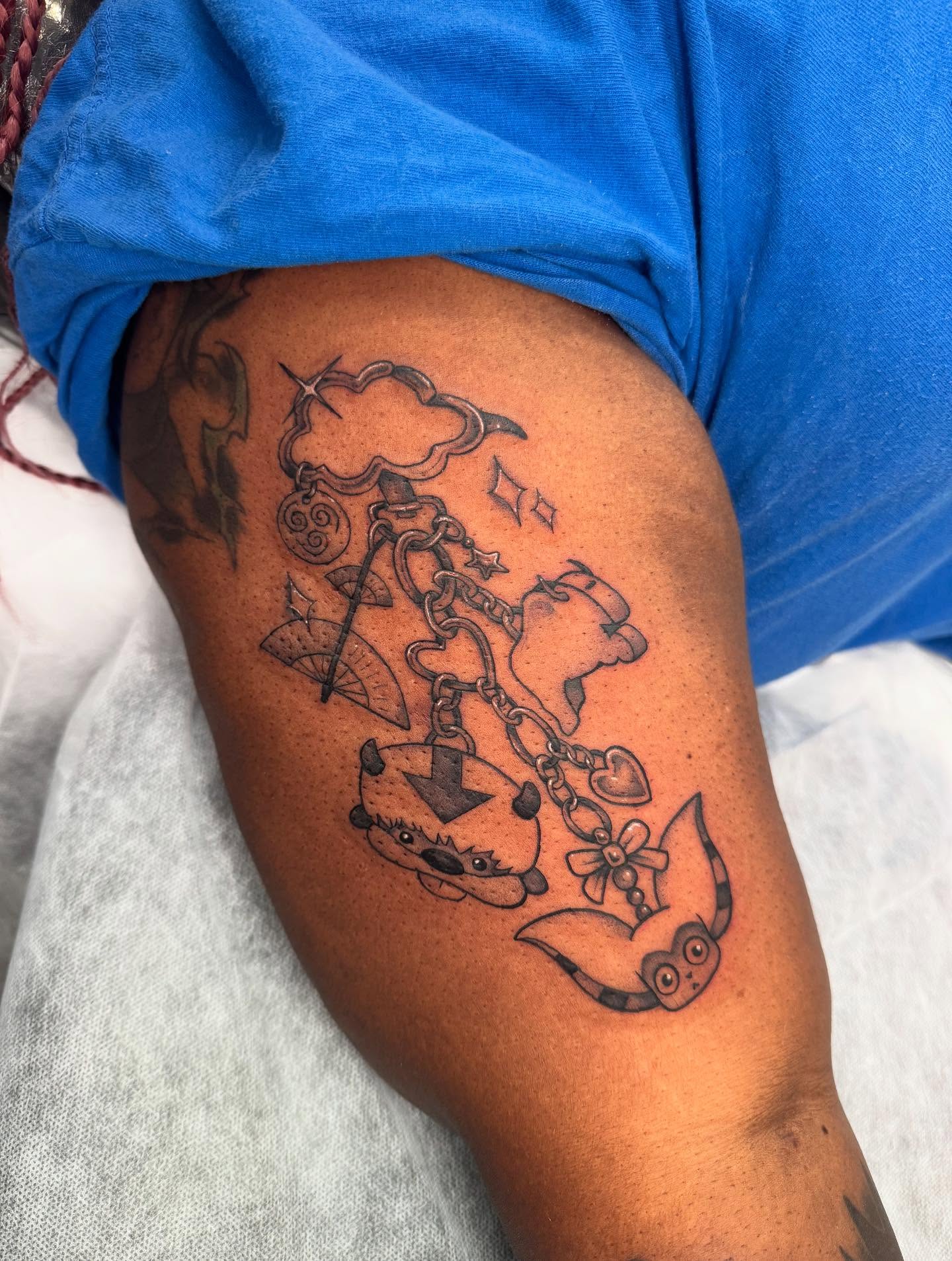 Tattoo by @hackytats — black_and_grey