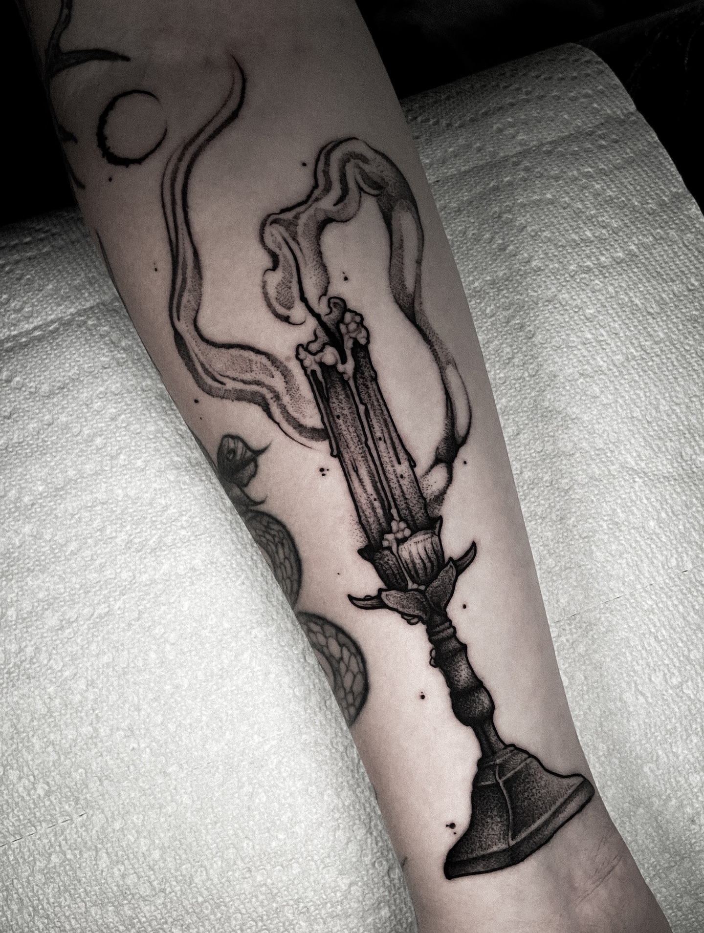 Tattoo by @bunche_tattoo — black_and_grey